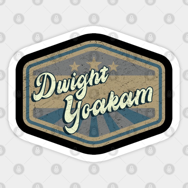 vintage Dwight Yoakam Sticker by KOKOS PAPA